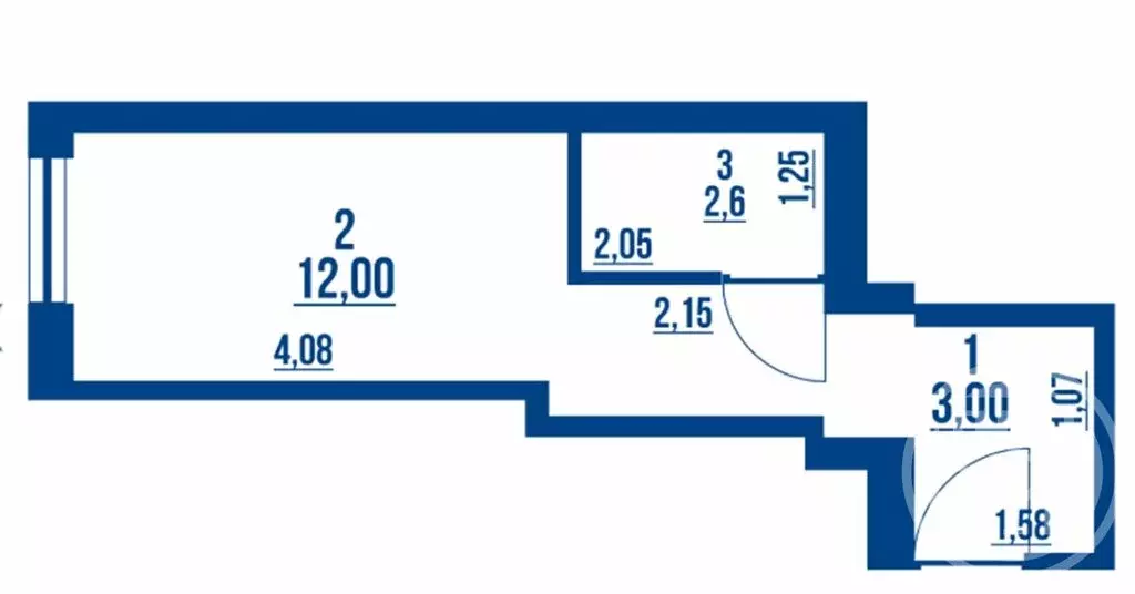 Квартира-студия: Санкт-Петербург, Приморский проспект, 6 (17.6 м) - Фото 1