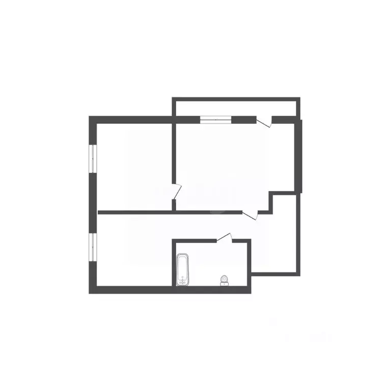 2-к кв. Белгородская область, Белгород ул. Попова, 48 (41.2 м) - Фото 1