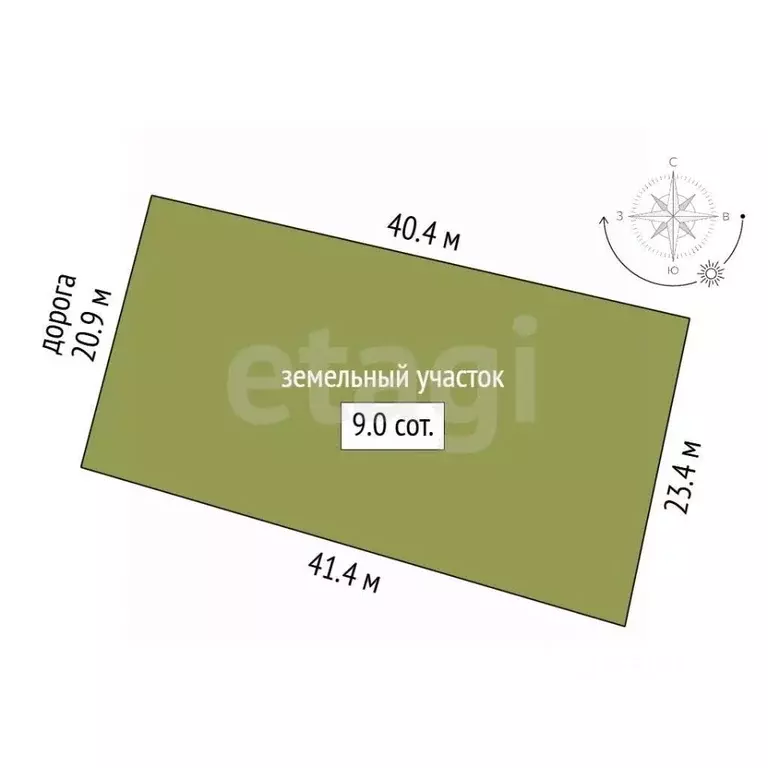 Участок в Башкортостан, Бирск Прогресс КС,  (8.99 сот.) - Фото 1