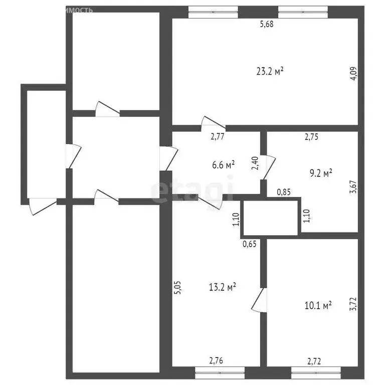 Дом в село Алтайское, Дорожный переулок (63 м) - Фото 1