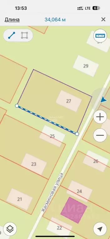 Участок в Краснодарский край, Динская ст-ца, Дачник ДНТ ул. Жасминовая ... - Фото 2