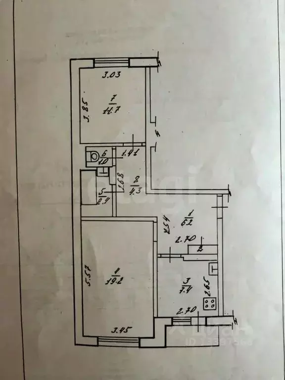 2-к кв. Тверская область, Конаково Учебная ул., 21 (55.2 м) - Фото 2