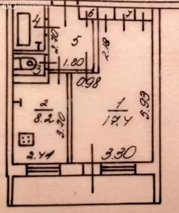 1-комнатная квартира: Калуга, Майская улица, 32 (38.6 м) - Фото 1