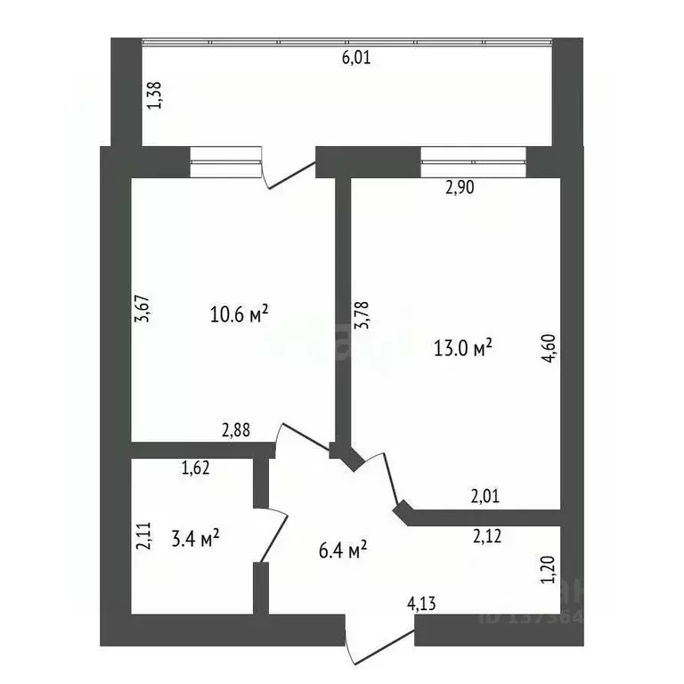 1-к кв. Амурская область, Благовещенский район, с. Чигири ул. ... - Фото 2