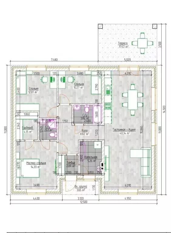Дом в Татарстан, Высокогорский район, Семиозерское с/пос, с. Шигали ... - Фото 2