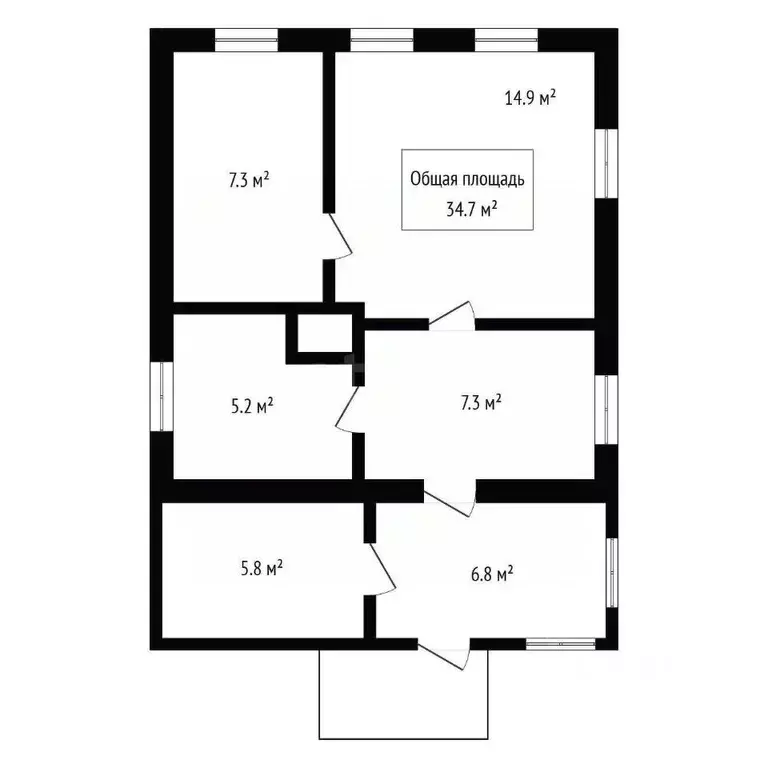 Дом в Новосибирская область, Искитим Алма-Атинская ул., 20 (35 м) - Фото 2