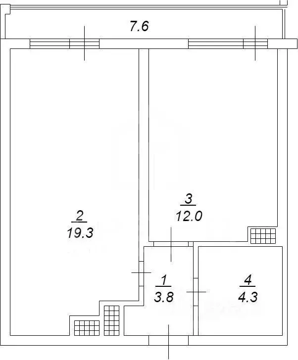 1-к кв. Санкт-Петербург ул. Среднерогатская, 13к1 (39.4 м) - Фото 2