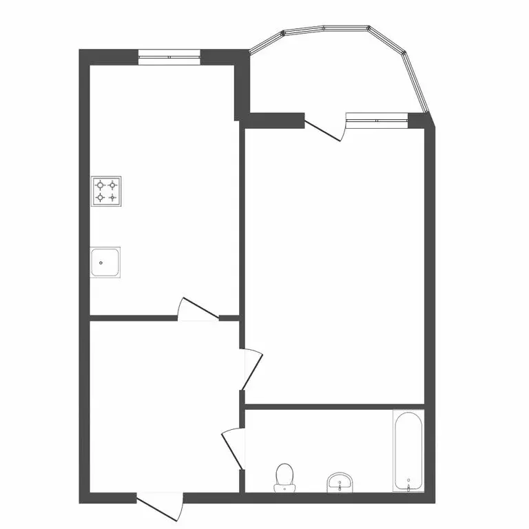 1-комнатная квартира: Тюмень, микрорайон Тюменский-1, улица Николая ... - Фото 2