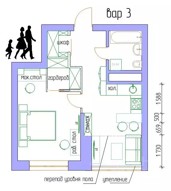 2-к кв. Москва 6-я Радиальная ул., 7/6к3 (41.0 м) - Фото 2