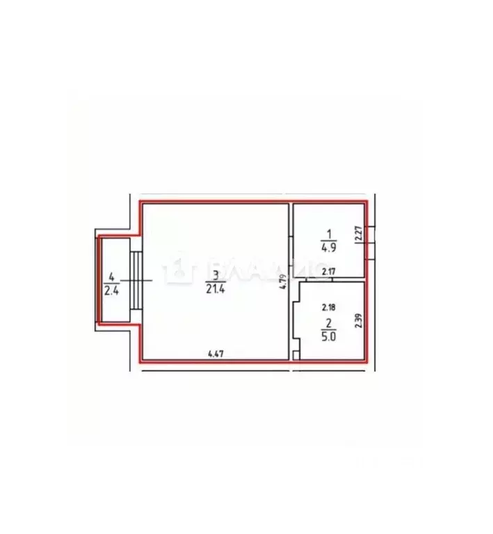 Студия Калининградская область, Зеленоградский муниципальный округ, ... - Фото 2