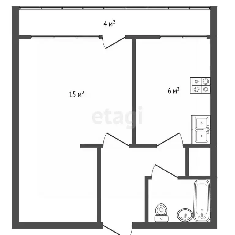 1-к кв. Санкт-Петербург Новоизмайловский просп., 46К1 (30.5 м) - Фото 2