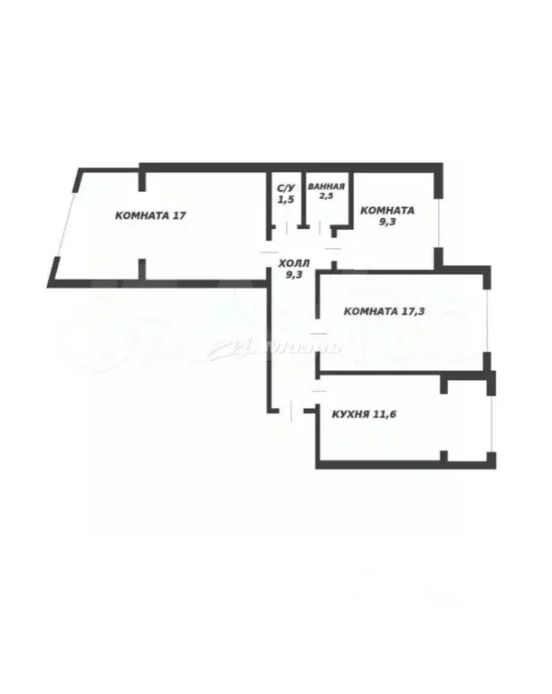 3-к кв. Крым, Симферополь ул. 60 лет Октября, 24 (70.0 м) - Фото 1