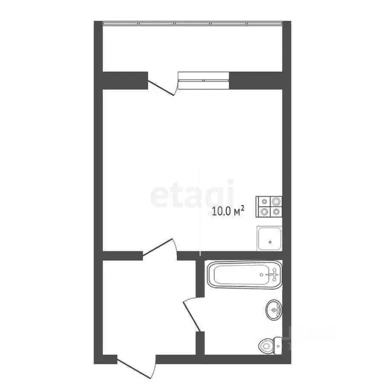 Студия Ханты-Мансийский АО, Ханты-Мансийск ул. Анны Коньковой, 6 (33.0 ... - Фото 2