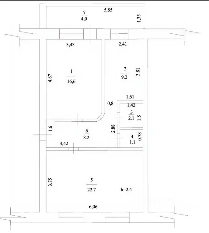 2-к кв. Башкортостан, Салаватский район, с. Янгантау Центральная ул., ... - Фото 2