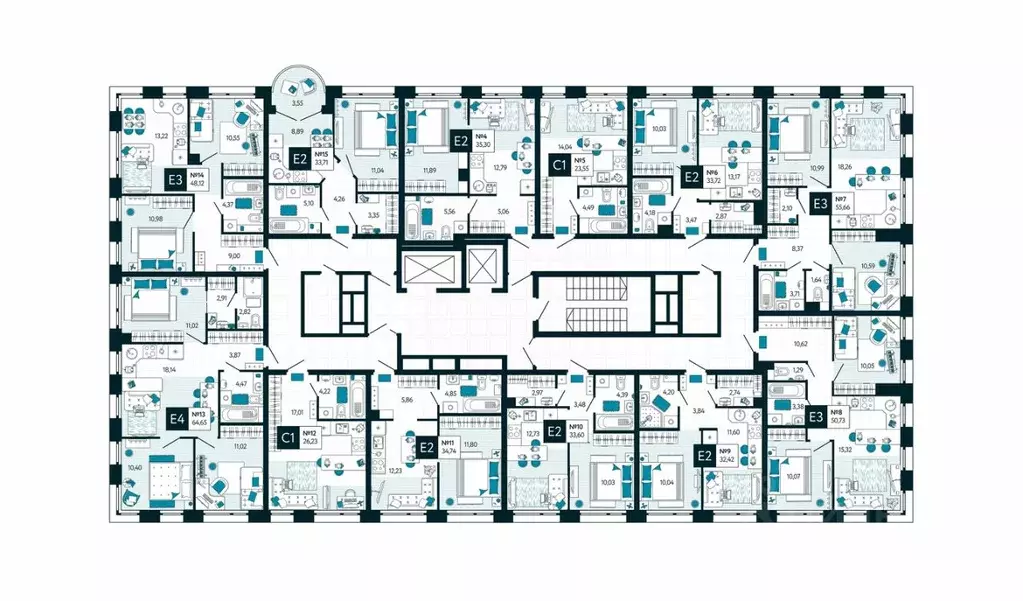 2-к кв. Тульская область, Тула ул. Чмутова, 158Д (48.12 м) - Фото 2