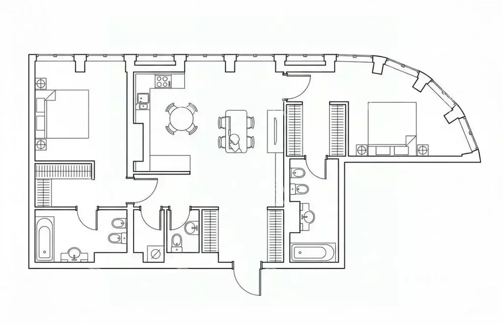 3-к кв. Москва Дружинниковская ул., 15А (91.0 м) - Фото 2