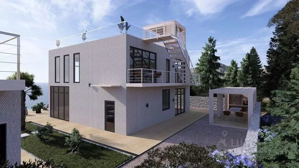 Дом в Крым, Ялта городской округ, Краснокаменка пгт пер. Фрунзе, 80 ... - Фото 2