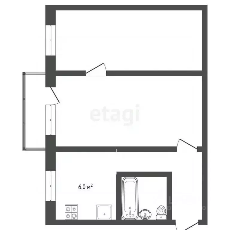 2-к кв. Ярославская область, Данилов ул. Володарского, 76 (43.3 м) - Фото 2