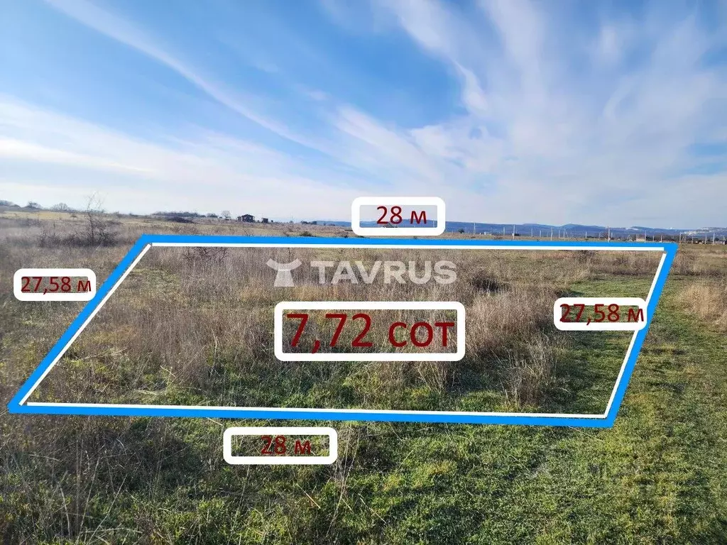 Участок в Крым, Симферопольский район, Перовское с/пос, с. ... - Фото 1