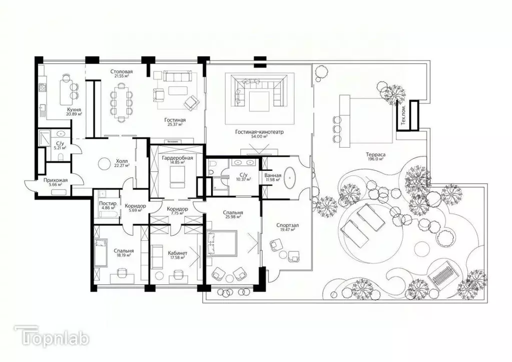 5-к кв. Москва ул. Сергея Бондарчука, 6 (350.0 м) - Фото 2