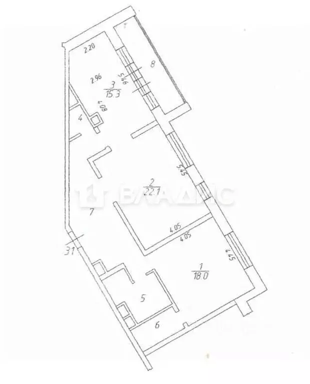 2-к кв. Московская область, Красногорск бул. Павшинский, 26 (82.0 м) - Фото 2