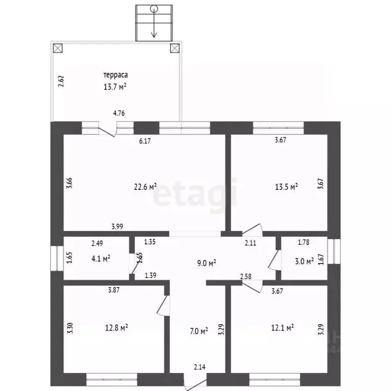 Дом в Тюменская область, Тюменский муниципальный округ, с. Кулаково ... - Фото 2