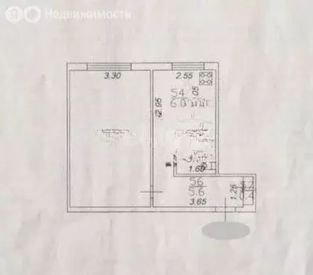 1-комнатная квартира: Казань, улица Лушникова, 7 (36 м) - Фото 1