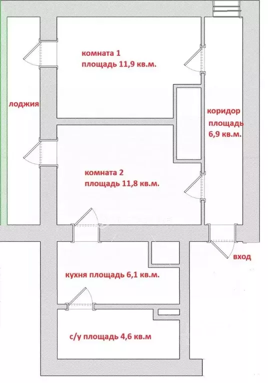 1-к кв. Санкт-Петербург Придорожная аллея, 11 (41.3 м) - Фото 2