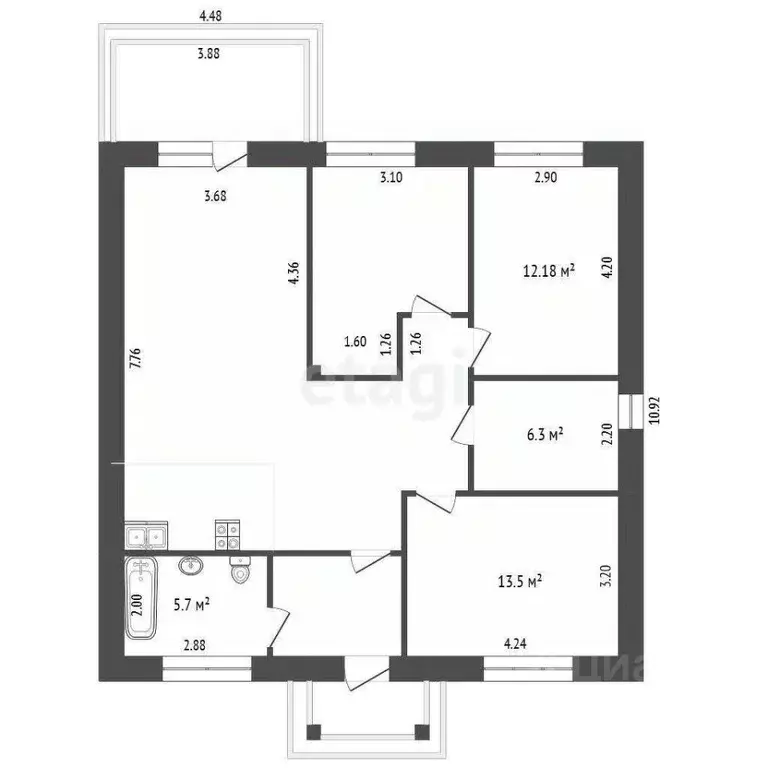 Дом в Севастополь Конус СТ, 79 (117 м) - Фото 2