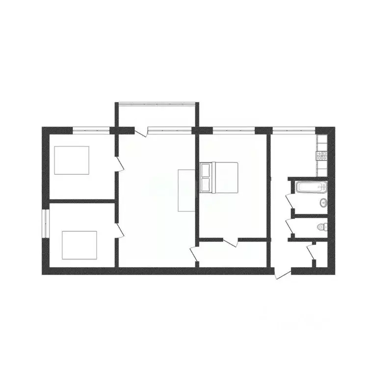4-к кв. Смоленская область, Смоленск ул. Маршала Еременко, 26 (60.5 м) - Фото 1