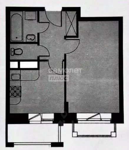 1-к кв. Московская область, Видное ул. Святослава Рихтера, 6 (30.1 м) - Фото 2