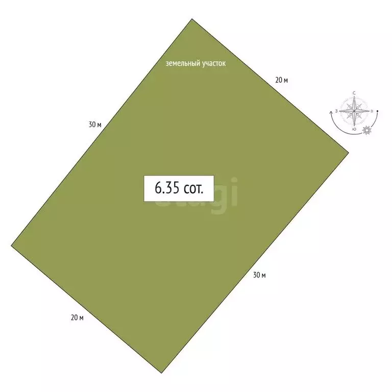 Участок в Бердск, СНТ Марьин Лог, 54-я улица (6.35 м) - Фото 1