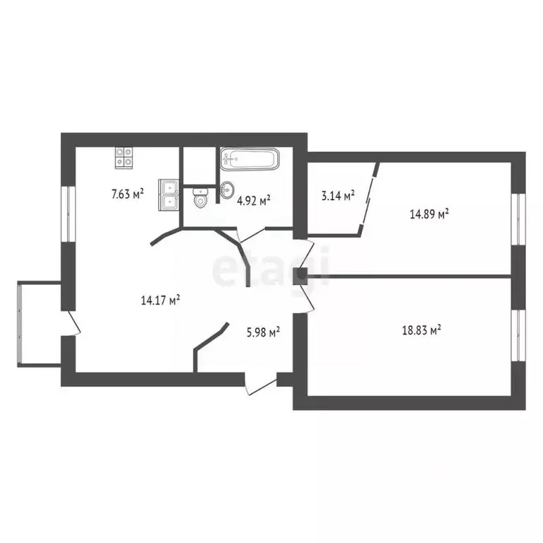 3-к кв. Санкт-Петербург Сердобольская ул., 1 (67.5 м) - Фото 1