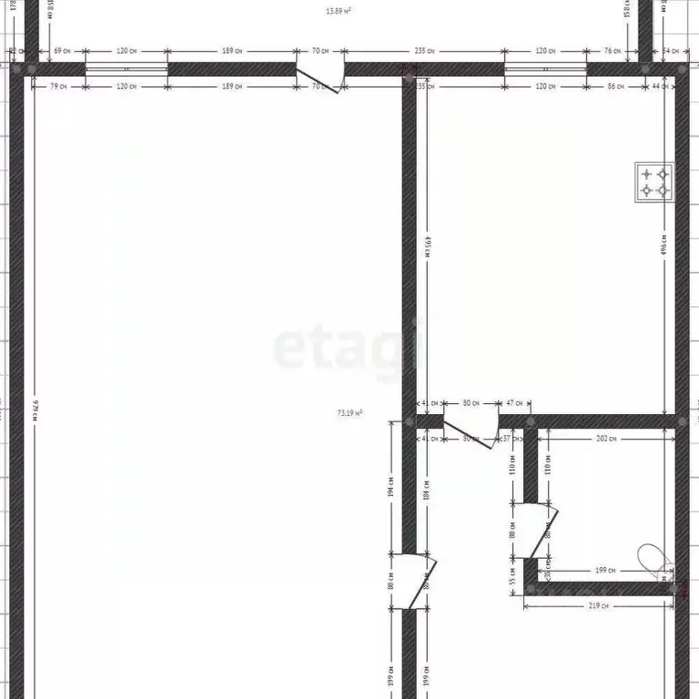 1-к кв. Татарстан, Казань ул. Юлиуса Фучика, 97 (34.1 м) - Фото 1