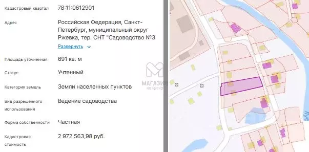 Участок в Санкт-Петербург № 3 ЛОМО СНТ,  (7.0 сот.) - Фото 2