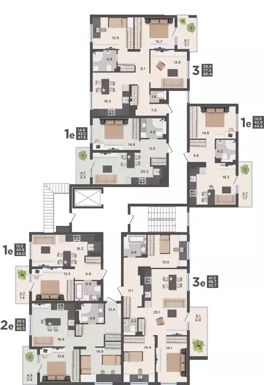 3-к кв. Калининградская область, Гурьевский муниципальный округ, пос. ... - Фото 2