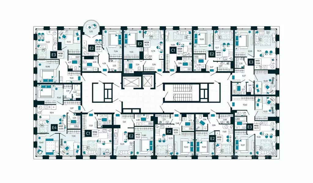 3-к кв. Тульская область, Тула ул. Чмутова, 158Д (63.8 м) - Фото 2