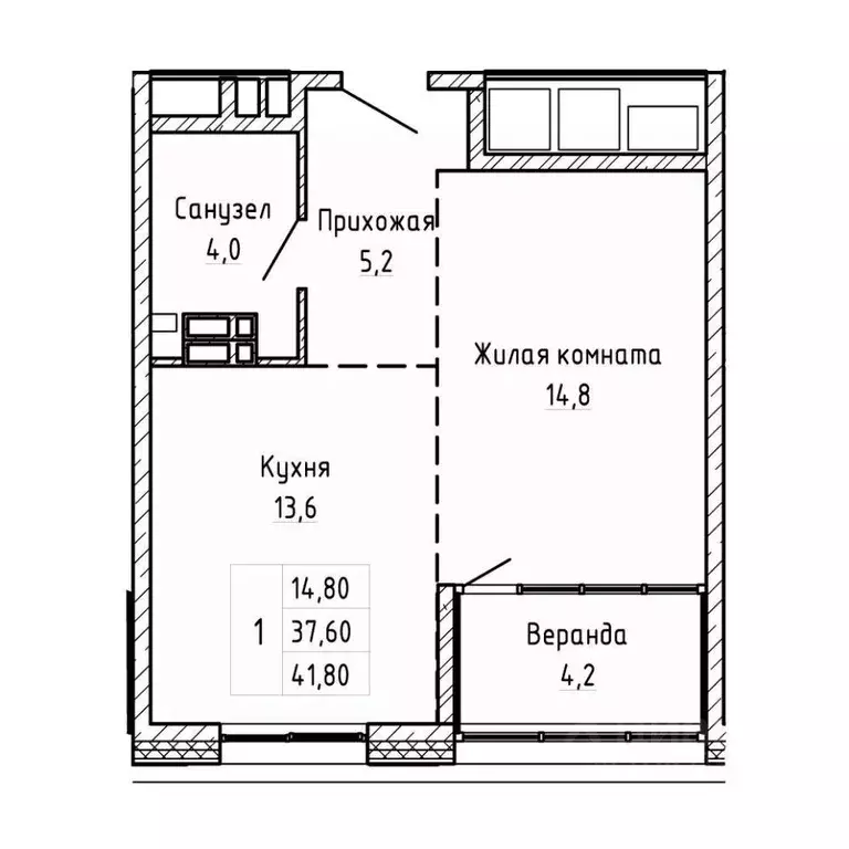 2-к кв. Приморский край, Владивосток Днепровская ул., 25к5 (41.8 м) - Фото 1