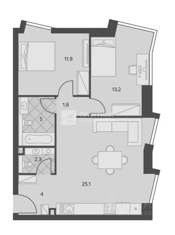 3-к кв. Москва Севастопольский просп., 22А (63.3 м) - Фото 1