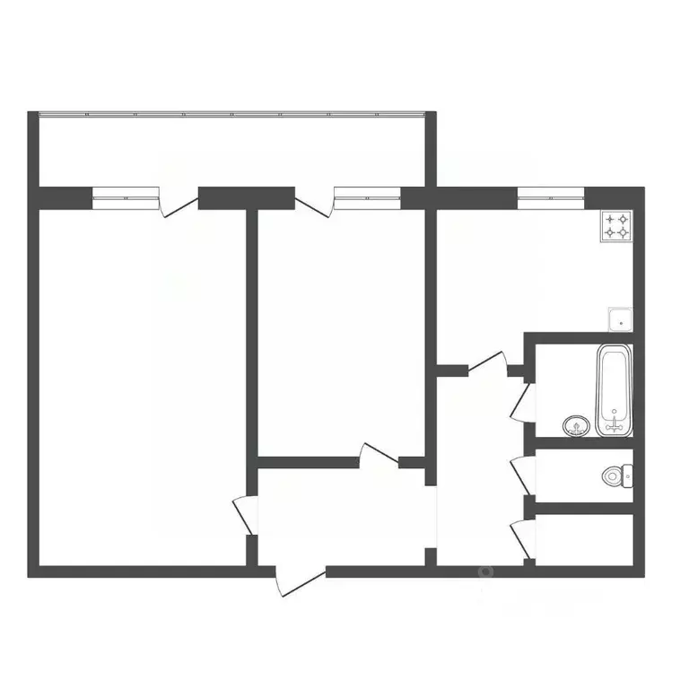 2-к кв. Амурская область, Благовещенск Игнатьевское ш., 3 (52.7 м) - Фото 2