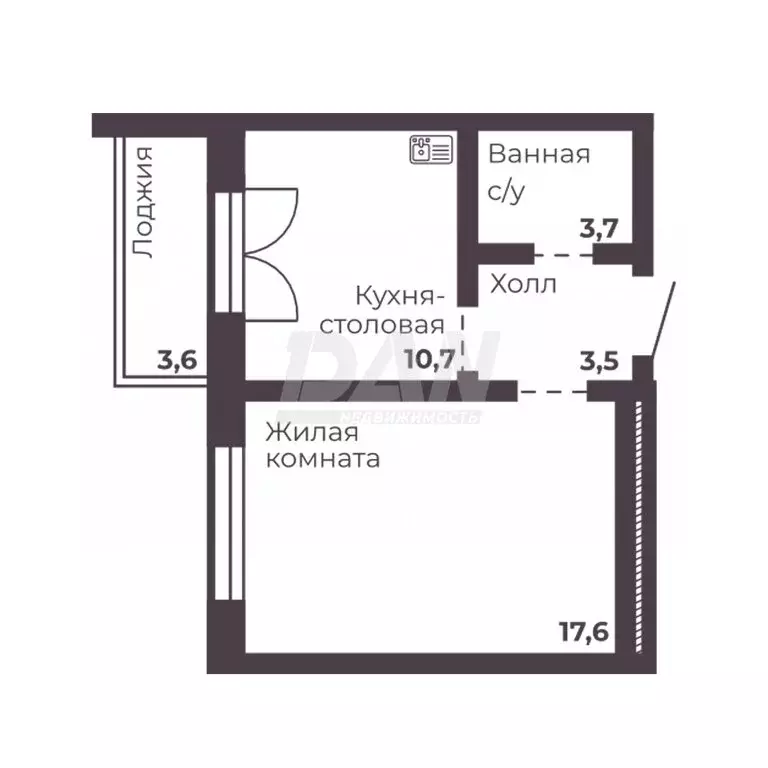 1-комнатная квартира: Челябинск, проспект Ленина, 4Б (35.5 м) - Фото 0
