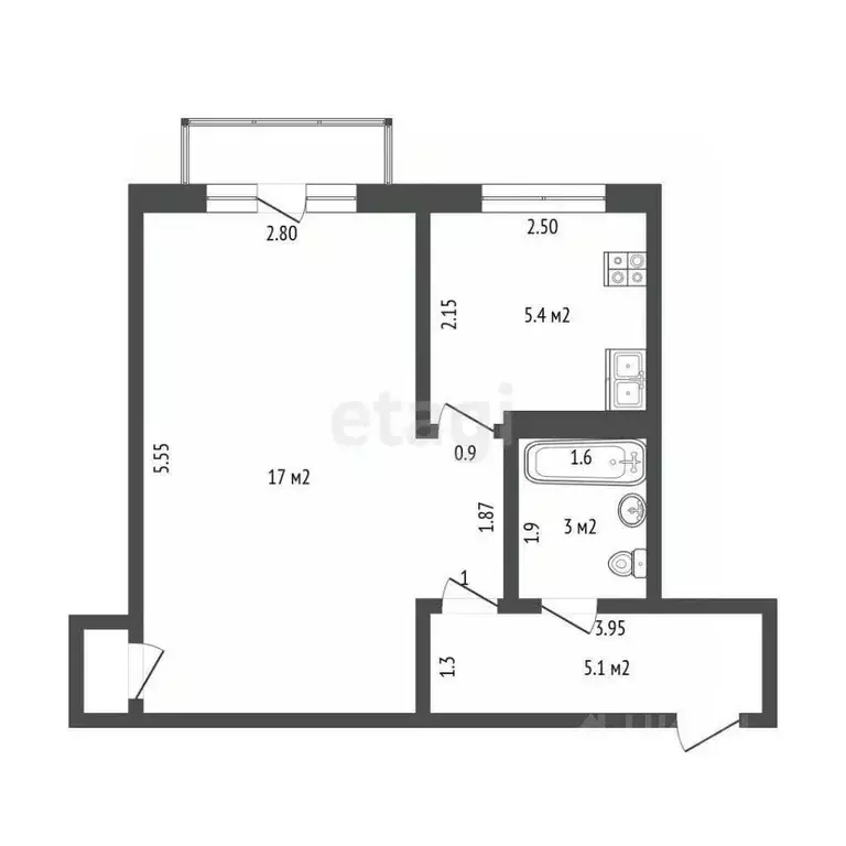1-к кв. Мордовия, Саранск ул. Васенко, 8 (31.2 м) - Фото 0