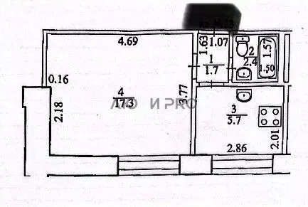 1-к кв. Башкортостан, Уфа ул. Дмитрия Донского, 5/8 (27.1 м) - Фото 1