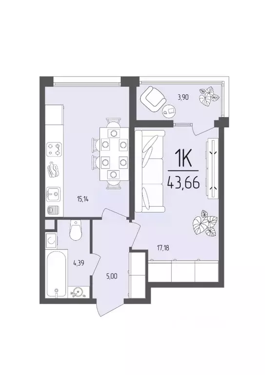1-к кв. Крым, Евпатория ул. Крупской, 11А (43.66 м) - Фото 1