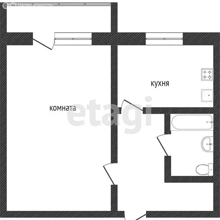 1-комнатная квартира: Златоуст, улица Строителей, 10 (31 м) - Фото 1
