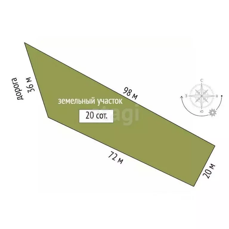 Участок в Тюменская область, Тюменский муниципальный округ, с. ... - Фото 2