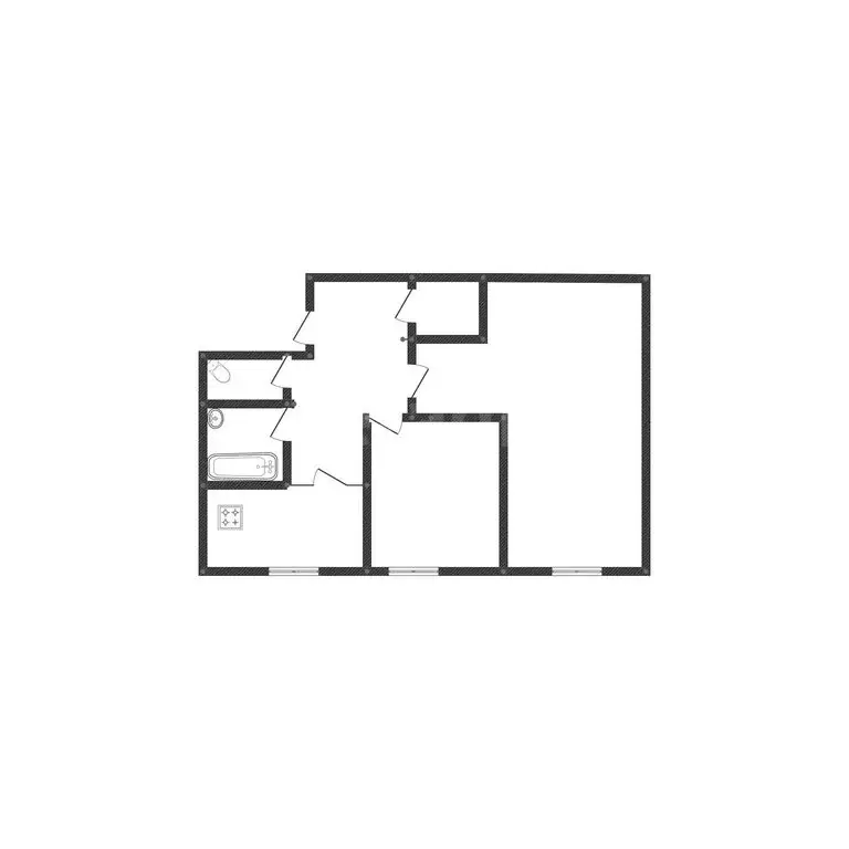 2-комнатная квартира: Кетово, бульвар Мира, 3 (43 м) - Фото 1