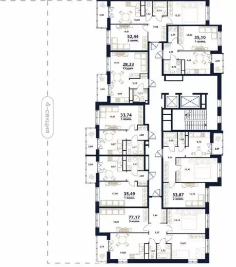 2-к кв. Ульяновская область, Ульяновск Новый Город мкр, 17-й кв-л, ... - Фото 2