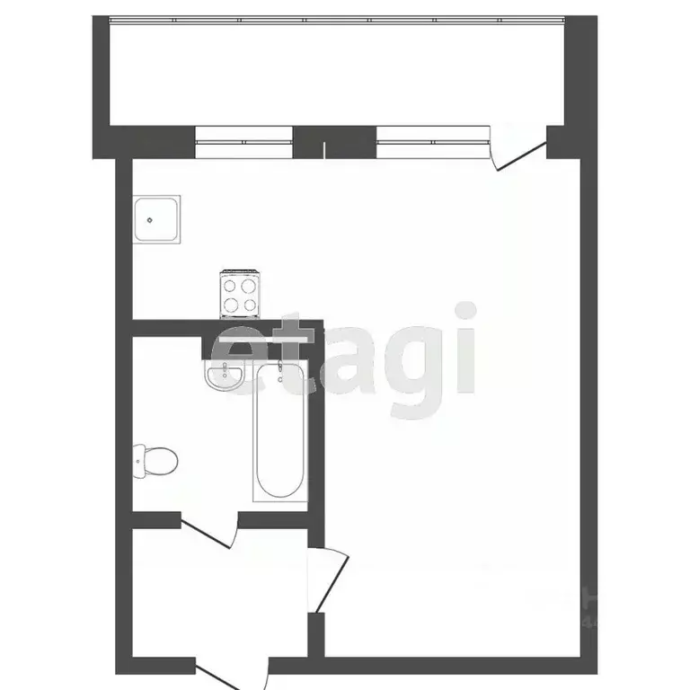 Студия Тюменская область, Тюменский муниципальный округ, д. Патрушева ... - Фото 1