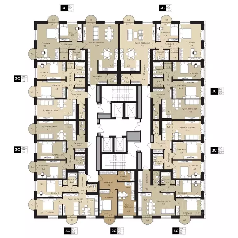 2-к кв. Башкортостан, Уфа ул. Ленина, 192 (62.2 м) - Фото 1